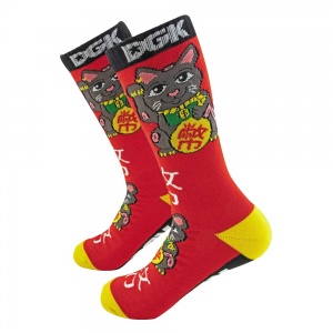dgk_skateboards_good_luck_sock_red_1