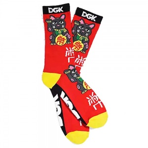 dgk_skateboards_good_luck_sock_red_3
