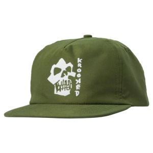 krooked_skull_n_teeth_snapabck_olive_1