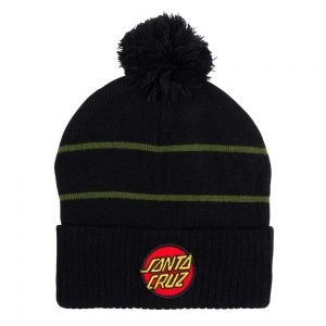santa_cruz_dot_stripe_beanie_black_dill_green_1